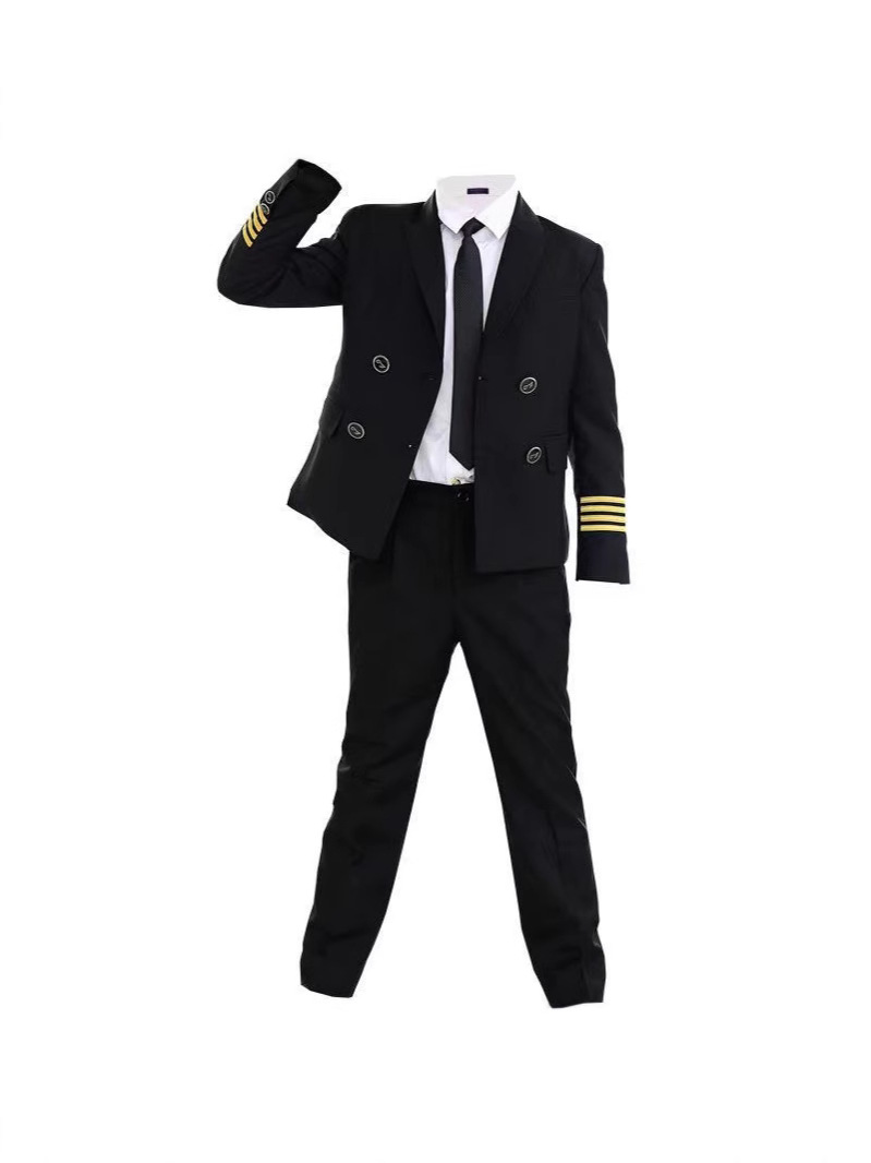 Chinese captain children's clothing male and female air force pilots with few airliners uniforms female flight attendants role-playing 5