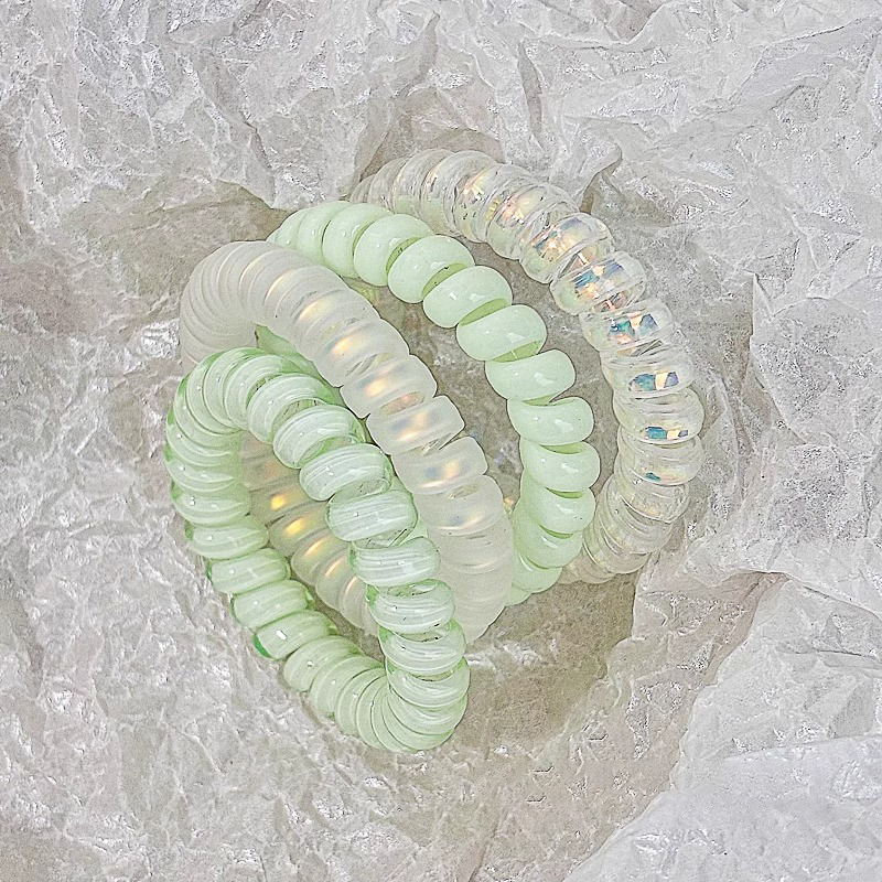 Línea telefónica bucle de cabello red 2025 nuevo cabello atado correa de cabello sin marcas cuerdas de cabello de alta sensación coreana bucle de cabello tocado