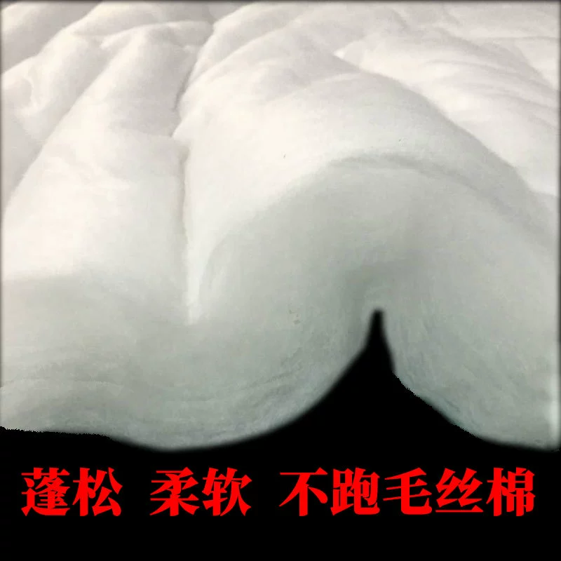 Smooth imitation silk cotton glue-free cotton clothing home textile down cotton space cotton silk cotton can be washed