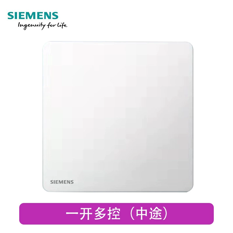 Серия слепки переключателя Siemens Zirui слоновая кость белый ультратонкий панельный безрамочный один открытый пять отверстий новые продукты