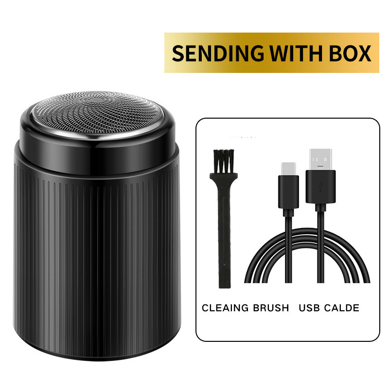 Afeitadora eléctrica transfronteriza, afeitadora portátil recargable, pistola de acero pequeña para hombre, Douyin, tres cabezales súper limpios