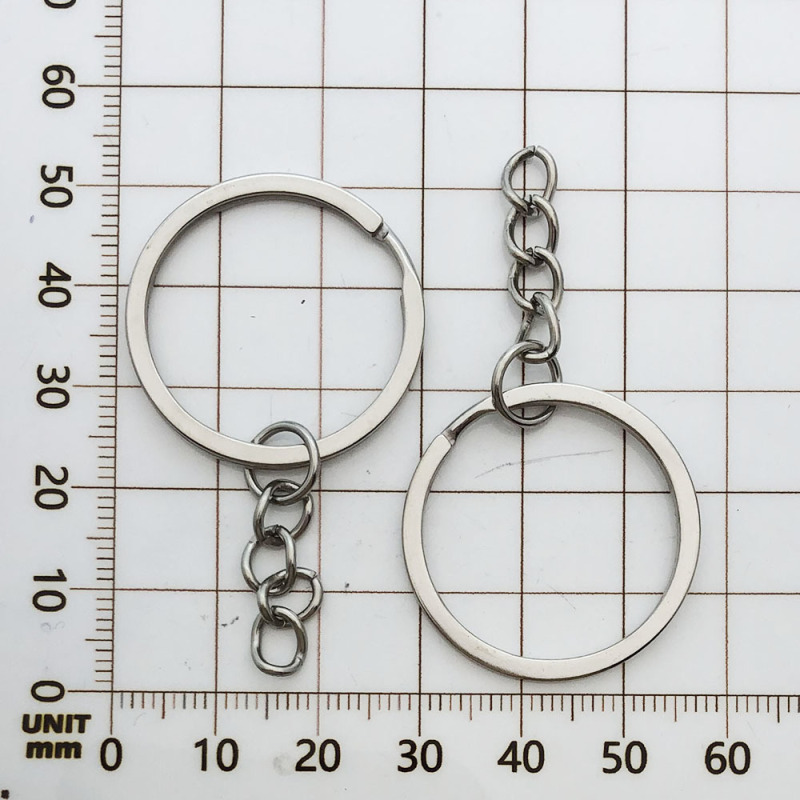 1 個 25/30 ミリメートルキーリングチェーンマルチカラーオプションキーホルダー鉄キーリング diy 基本ジュエリーアクセサリー|undefined