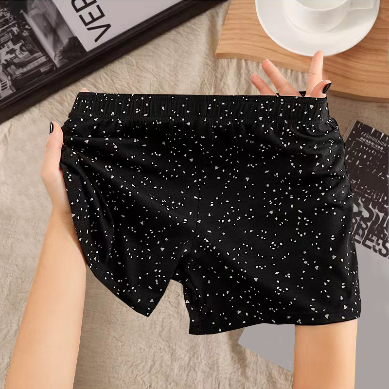 스타 알로 바지 남자 면 통기성 소년 권투 선수 느슨한 중간 허리 플러스 사이즈 홈 바지 복서 반바지