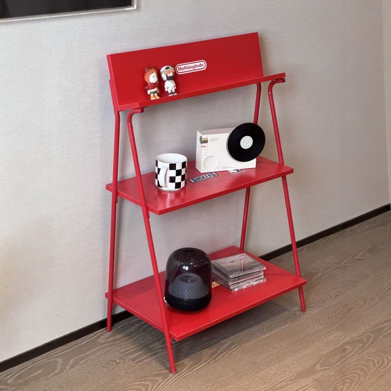 New Corner Balcony Modern Simple Multi-Layer Storage Rack Antique Style Shelf Home Bedroom Living Room Storage Shelf