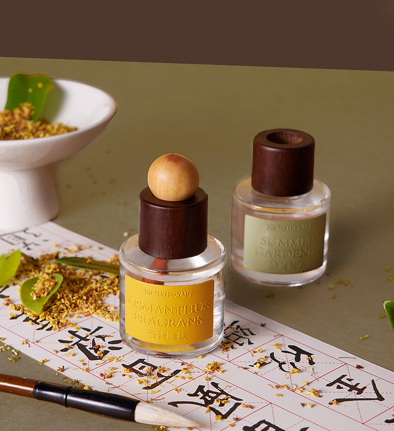 Leather retro car aromatherapy bedroom toilet deodorant car perfume fresh citrus amber fragrance wholesale