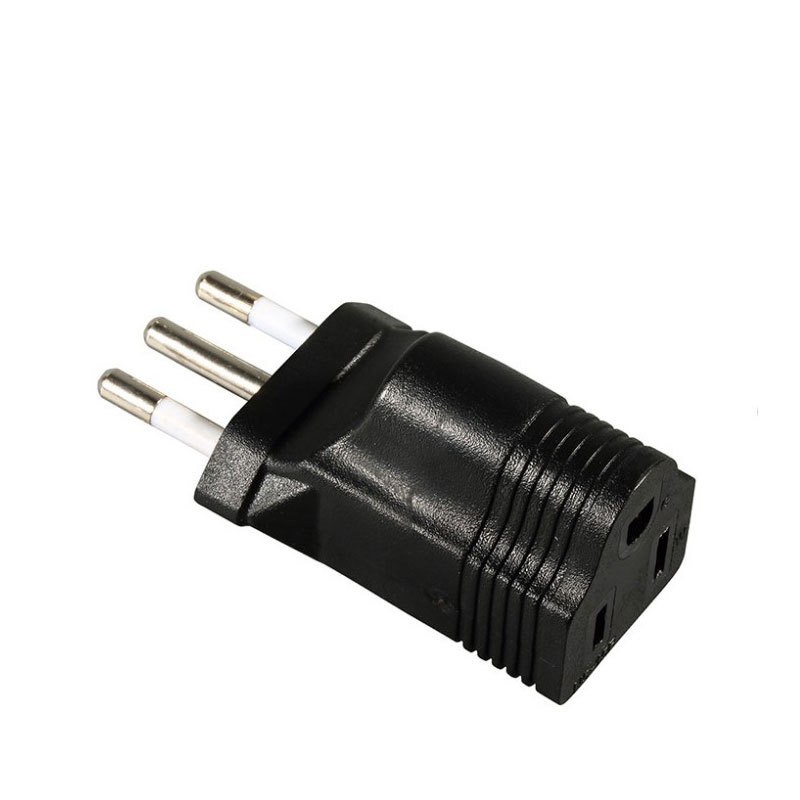 Adaptador estándar italiano 3 pies redondos a 3 enchufes estadounidenses 5-15R enchufe de conversión de energía convertidor de energía image 4