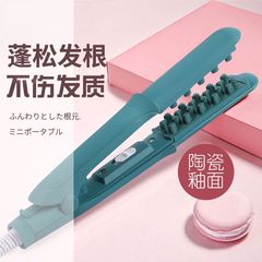 Corn silk plaid splint tinfoil perm pad hair short fluffy lazy artifact male hair root curling iron curling iron female