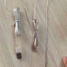 直销3P透明线LED灯线束连接线补光灯金银银线耐火并线排线