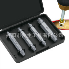 S2ダブルヘッド取り出し器ねじ滑りねじ取り外しツール4点セットねじロット切れドリルセット