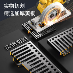 純銅10cm正方形隱形長地漏槍灰色防臭衛生間淋浴房洗衣機用大排量