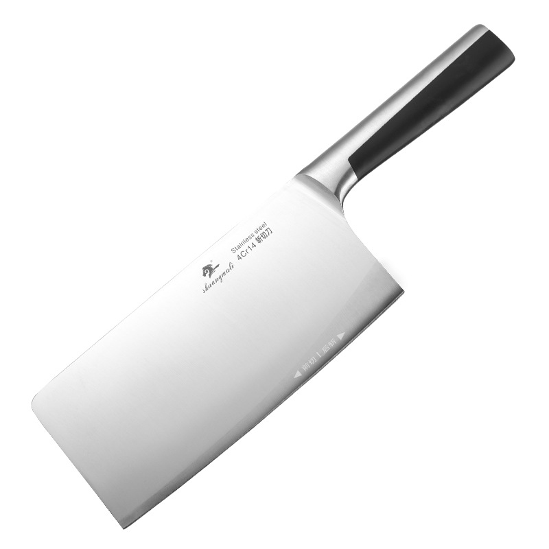 Cuchillo de corte de acero inoxidable, corte doméstico de verduras, corte de carne, corte de pollo, costillas de cerdo, cuchillo de carne de chef, cuchillo de cocina afilado y duradero
