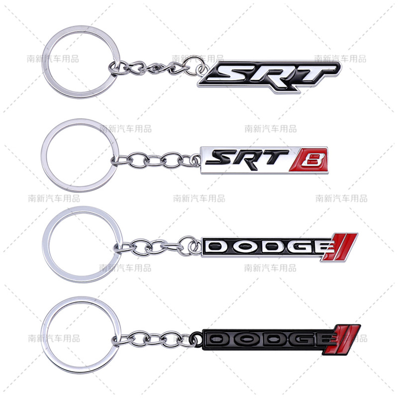 SRT8 Metal Car Keychain Suitable for Dodge Jeep SRT Keychain SRT8 Metal Car Keychain Suitable for Dodge Jeep SRT Keychain