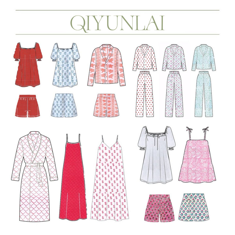 Customized Processing and Professional Cross-Border Women's Loungewear, Pajamas, Robes, Sleep Pants, Sleep Dresses, Direct Sales from the Source Factory, Available in Small and Large Quantities Customized Processing and Professional Cross-Border Women's Loungewear, Pajamas, Robes, Sleep Pants, Sleep Dresses, Direct Sales from the Source Factory, Available in Small and Large Quantities