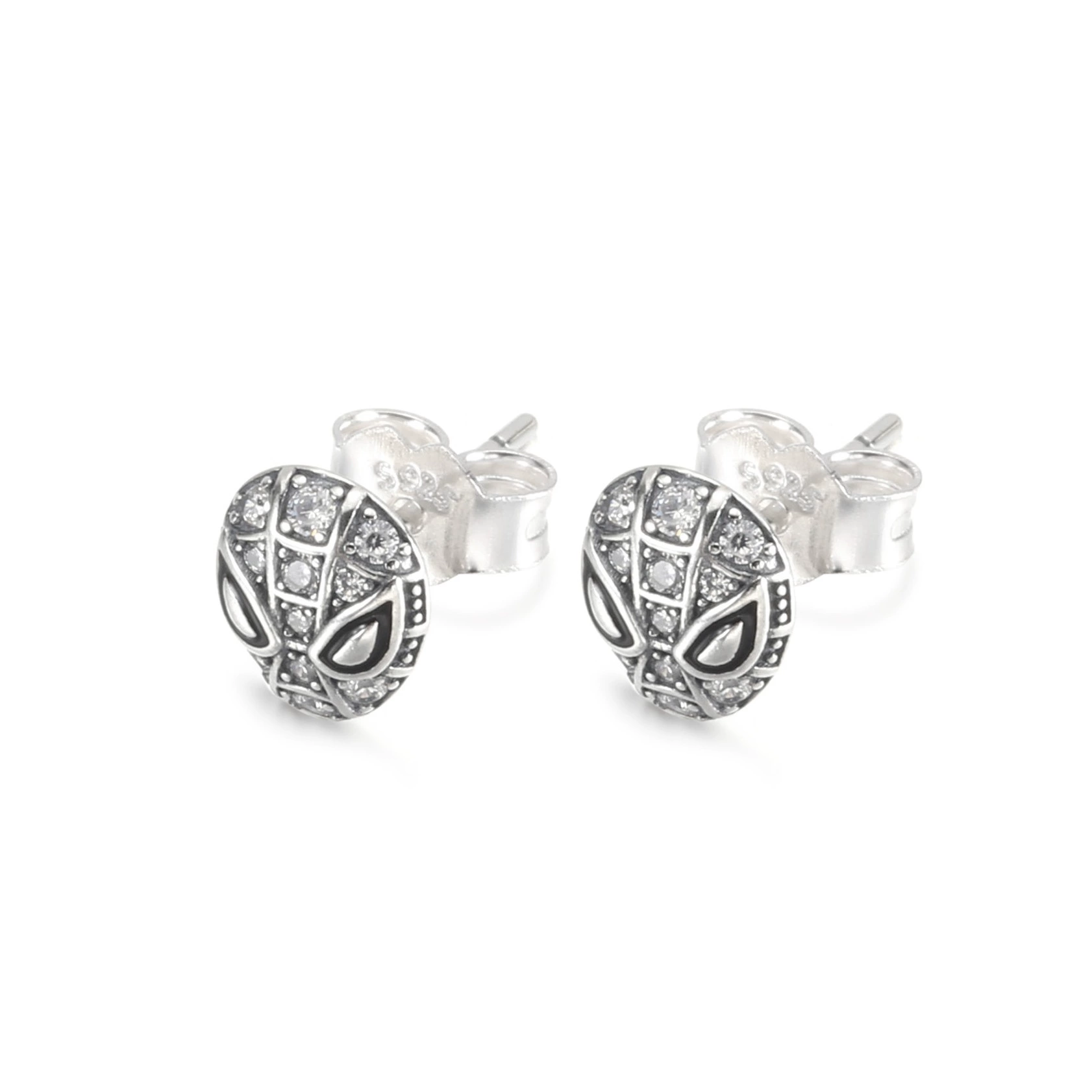 Серьги Panjia s925 серебро, Pavé pavé, Spider-Man маска, артикул 292354C01