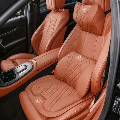 Headrest | lumbar support and headrests in the - 1-mercedes-benz-headrest-1-lumbar-support-1-seat-cushion-ochre-brown