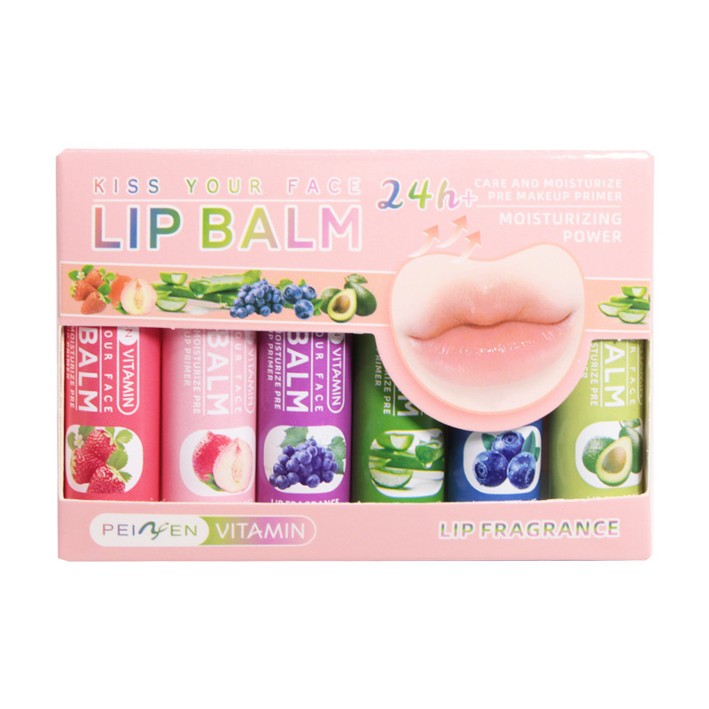 Cross-Border Pennyfen Fruit Flavor Set Moisturizing Care Hot-Selling Lip Balm Factory Wholesale_voghion.com