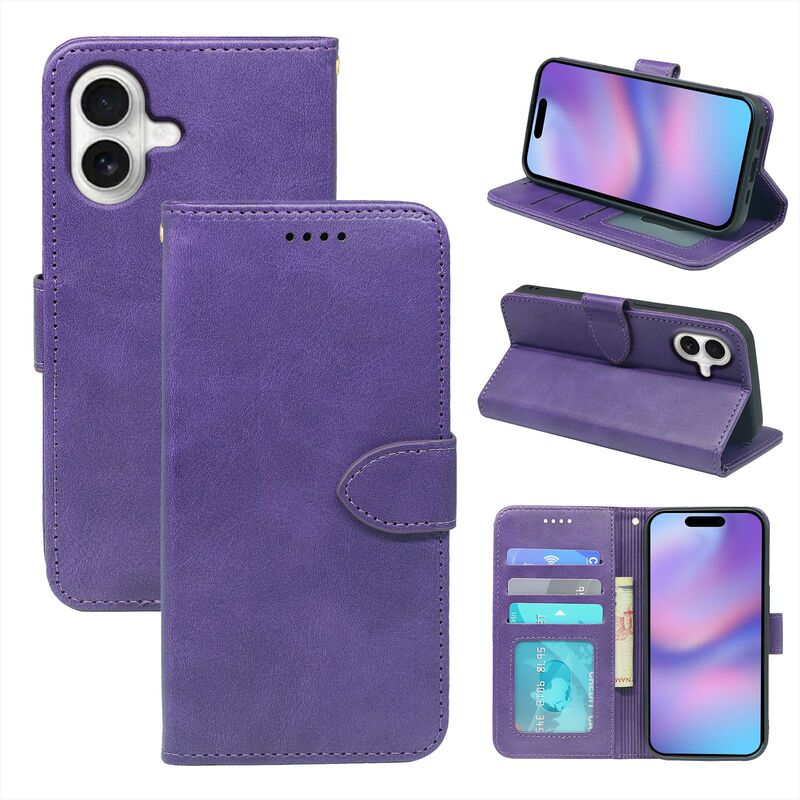 Suitable for Apple iPhone 17 Pro Max Phone Case iPhone 18 Calfskin Photo Frame Phone Leather Case