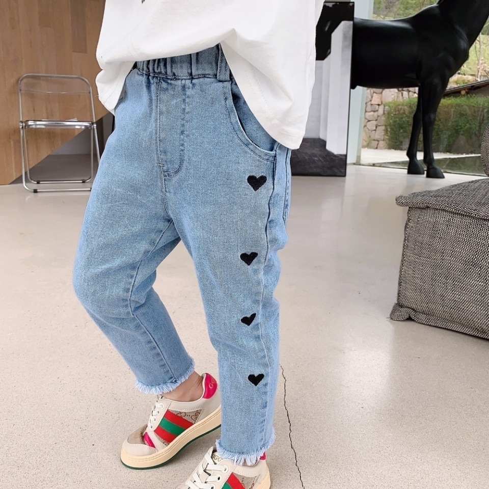 Jeans Ajustados para Niñas, Primavera-Otoño 2026, Nueva Colección de Primavera, Pantalones Rectos Cortos para Bebés