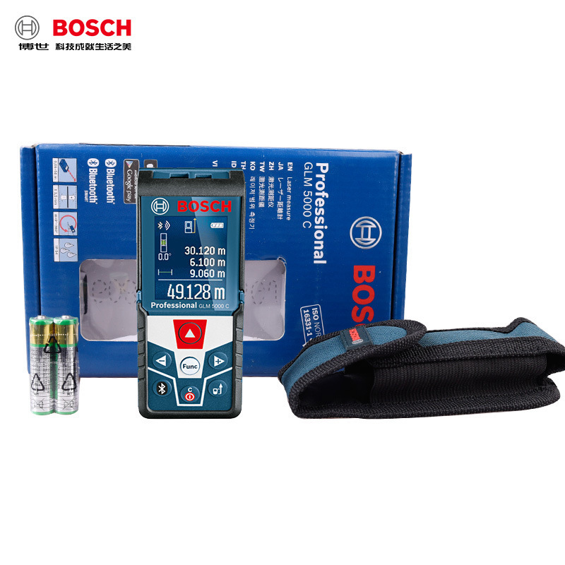 博世(BOSCH)50智能蓝牙彩屏测距仪手持红外线激光测距仪GLM5000C