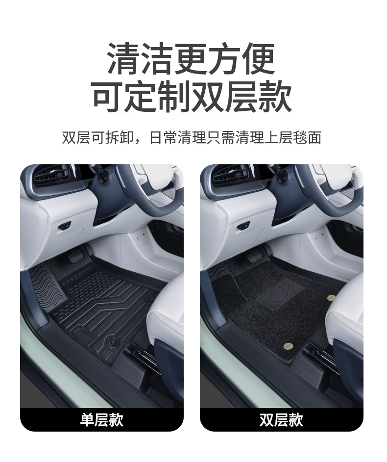 Specially Used for 24 Geely Xingyuan Floor Mats, Fully Surrounded by Xingyuan Car Trunk Mats, Interior Modification Supplies Tpe