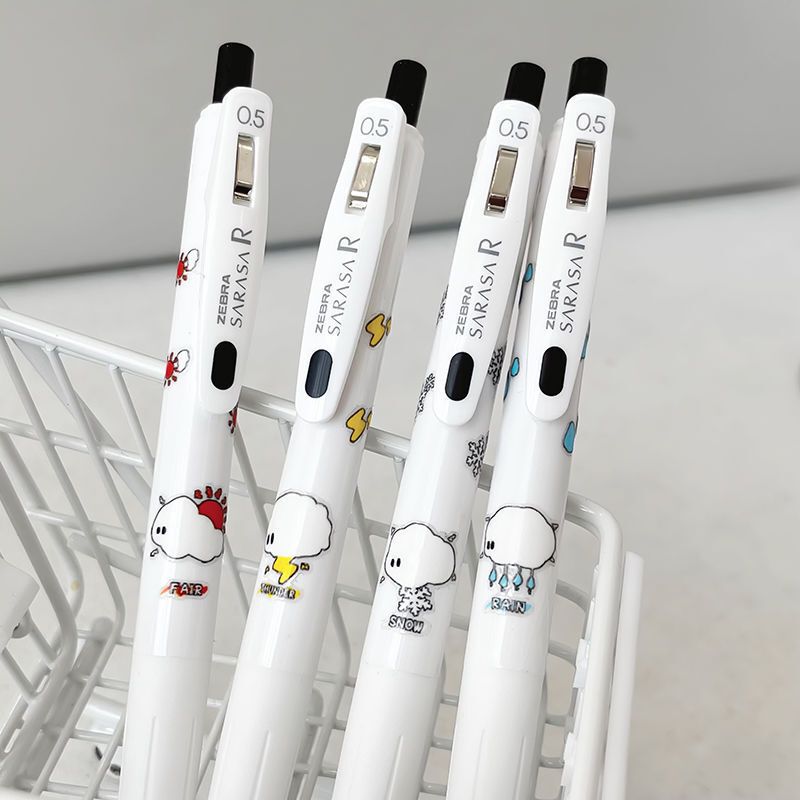 日本斑马ZEBRA气象研究局限定diy款中性笔JJ15速干黑色笔芯0.5mm|undefined