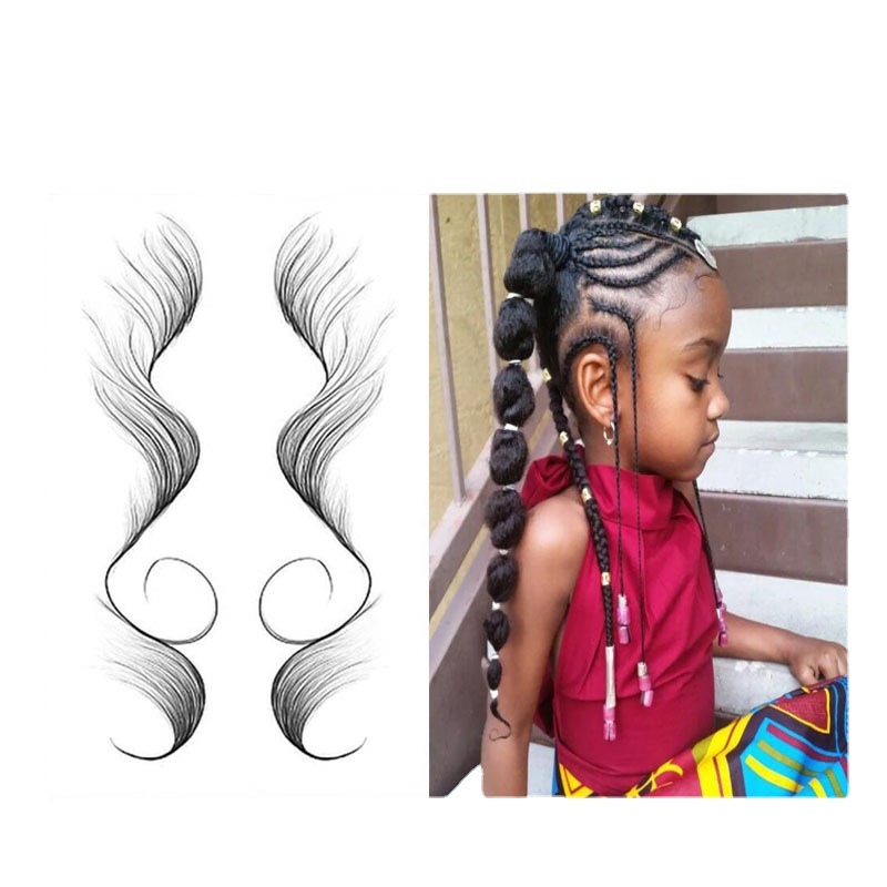 Spot 7 washable hair baby hair edge tatt...