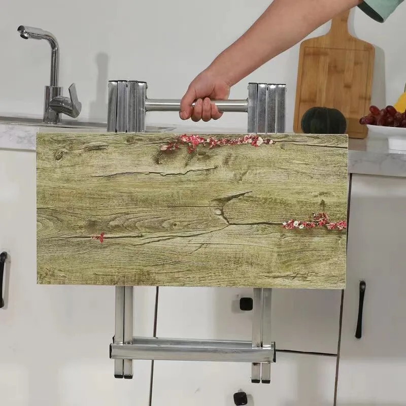 シンプルなポータブル小型テーブル折りたたみテーブルダイニングテーブル家庭用シンプルな正方形テーブル賃貸住宅屋外ポータブルテーブル|undefined
