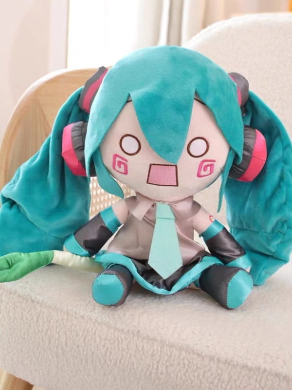 正版同款现货初音未来玩偶抱枕经典深海毛绒fufu玩偶公仔摆件礼物|undefined
