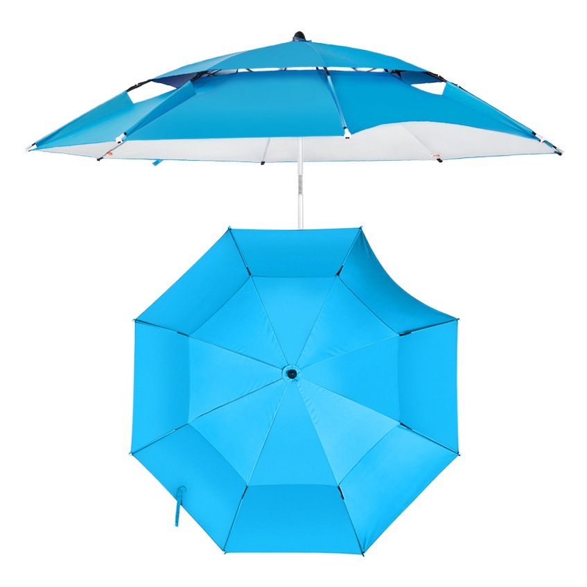 Factory wholesale Dai Weiying outdoor fishing umbrella 2.4 meters 2.2 meters universal rainproof sun folding fishing umbrella table fishing umbrella