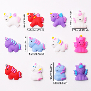 2024 explosions toys cross-border hot painted unicorn decompression kneading music unicorn decompression vent small dumplings