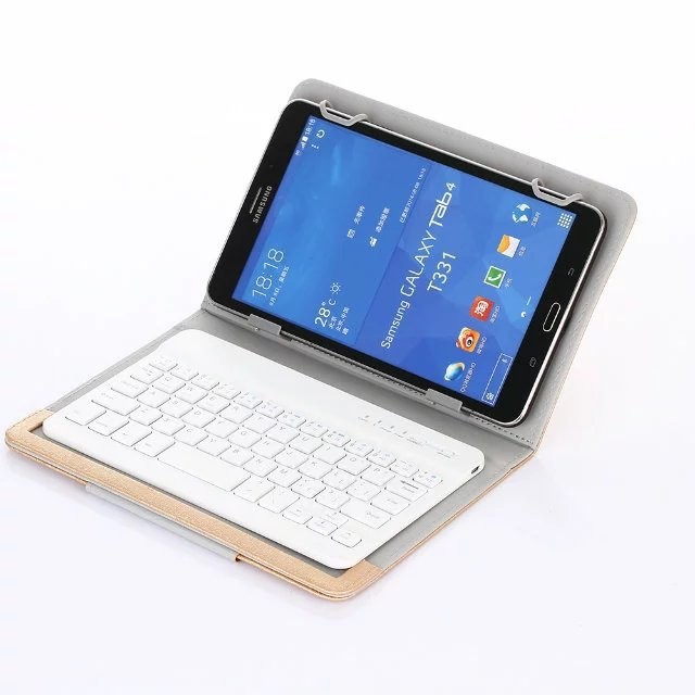 7 pulgadas 8 pulgadas 9 pulgadas 10 pulgadas tres sistemas de cubierta de teclado Bluetooth universal iPad cuatro ganchos de tracción cubierta de teclado Bluetooth