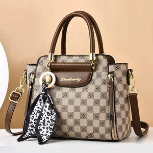 Fashionable Cross-Border Tote Bag with PU Material, 148618719 Design, Medium Size, Drawstring Closure, and Soft Texture