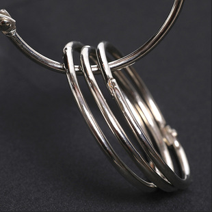 Round Book Ring Metal Loose-leaf Ring Book Ring Photo Album Clip Ring Calendar Ring Binding Ring Spring Buckle Korean-style