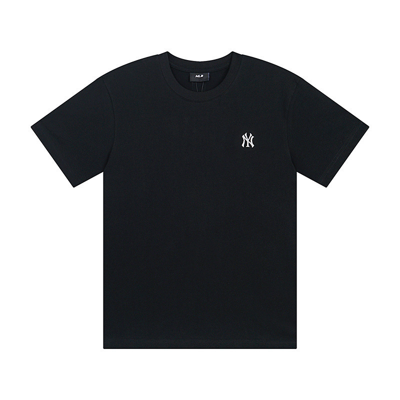 高バージョン.MLB刺繍スモールラベルクラシックシンプル男女カップル春夏ラウンドネックルーズ半袖Tシャツ|undefined