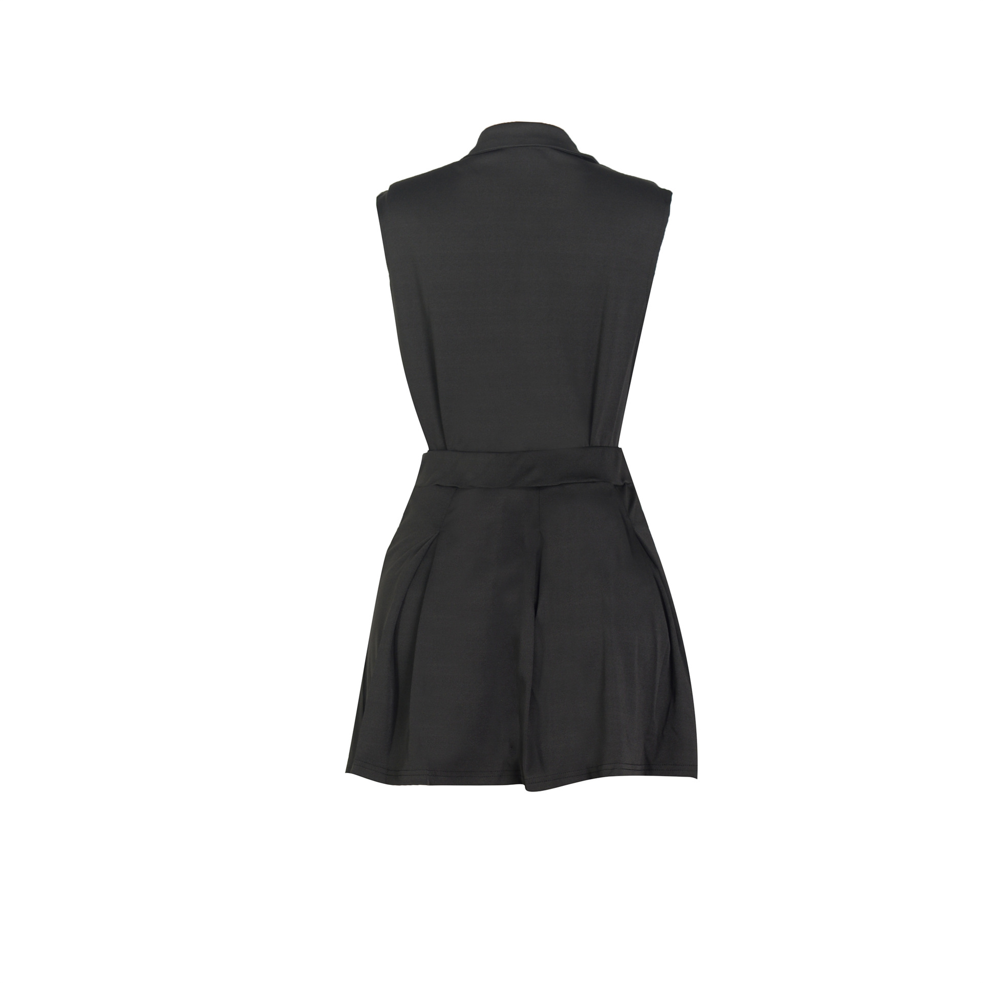 Women Clothing Short Skirt Two Piece Sleeveless Vest Suit Summer Polo Shirt