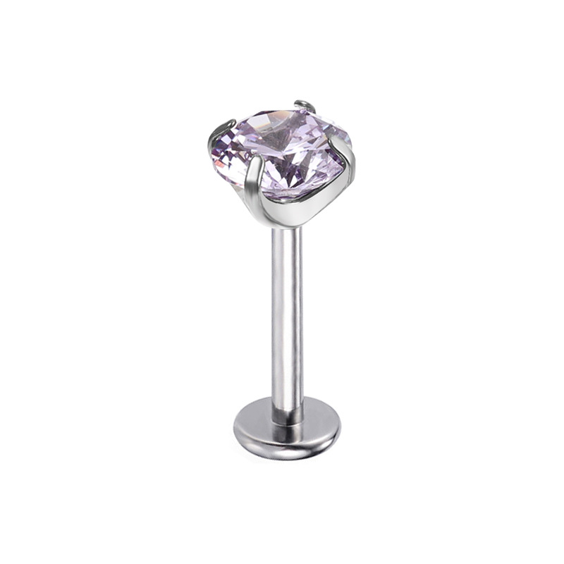 Labret piercing jewelry detail image