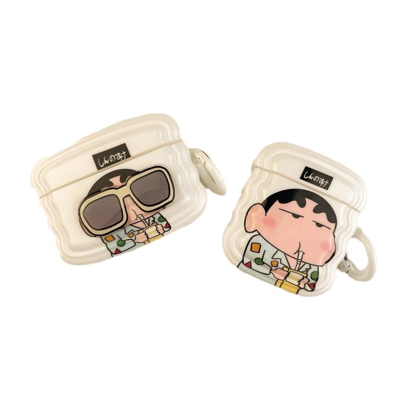 Gafas de Sol de comercio exterior pequeño Nuevo aplicable AirPods1/2 Generación cubierta de auriculares Apple pro3 generación Bluetooth cubierta protectora nuevo suave