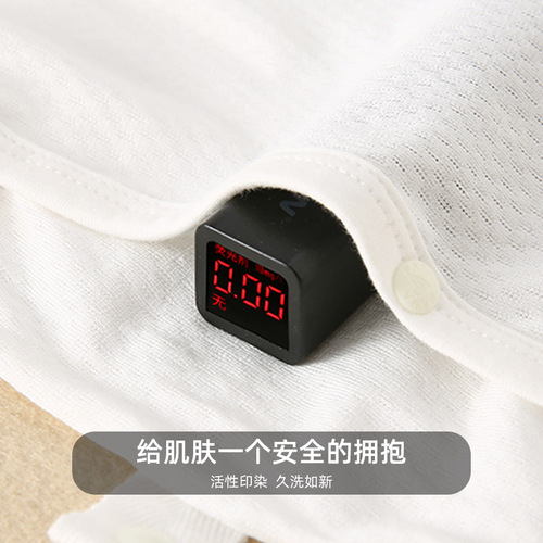 Newborn summer thin bamboo fiber long-sleeved one-piece bodysuit, half-back garment, Category A baby clothes, rompers