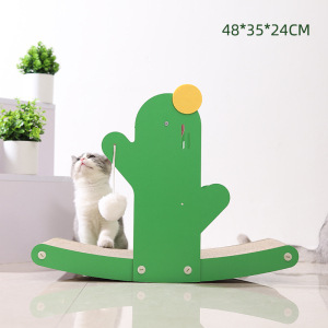 Rocker Cactus Cat Scraper Board