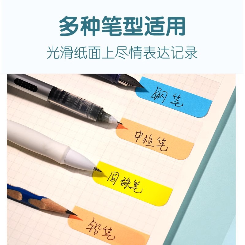 Papelería de poder indicando etiqueta fluorescente etiqueta de tablereta