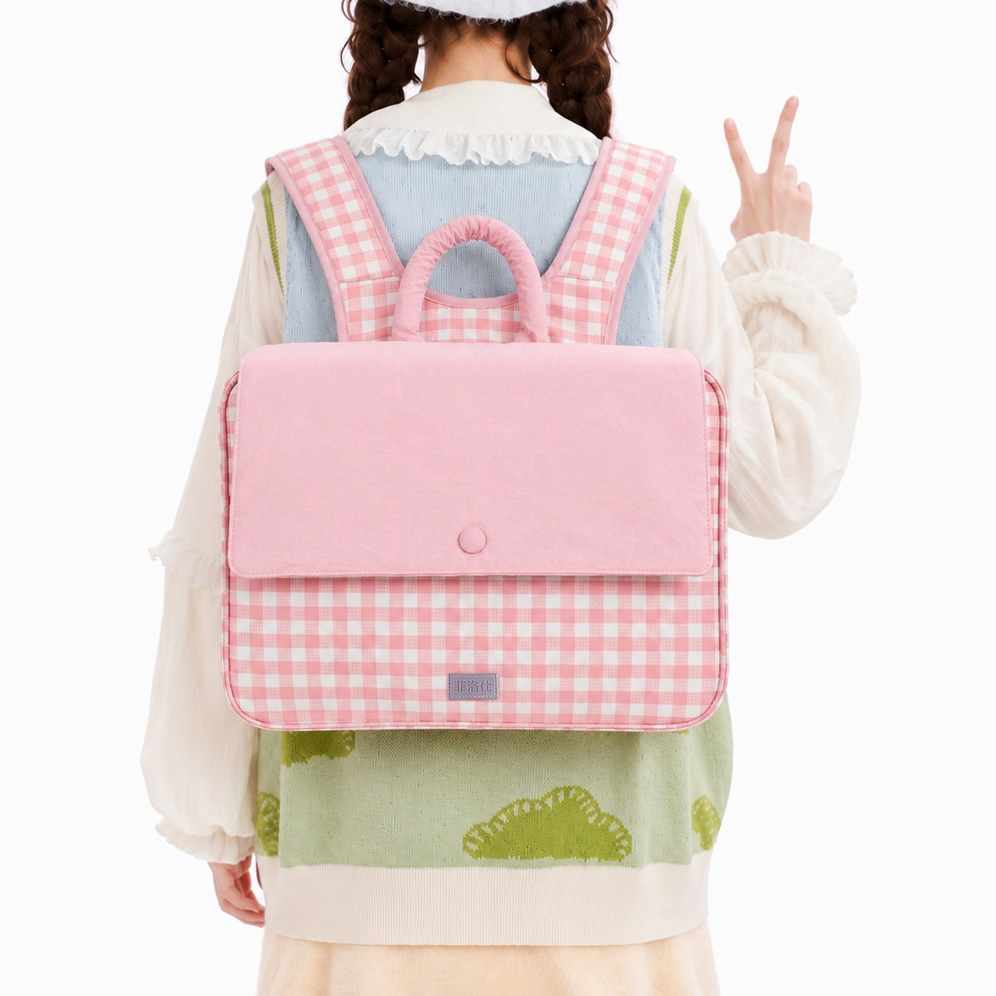 Large-capacity commuter backpack, computer bag, new women's handbag, cute and lightweight backpack, computer bag