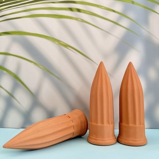 Cross-border ceramic automatic watering device red pottery water seepage device garden lazy watering device potted soil humidifier