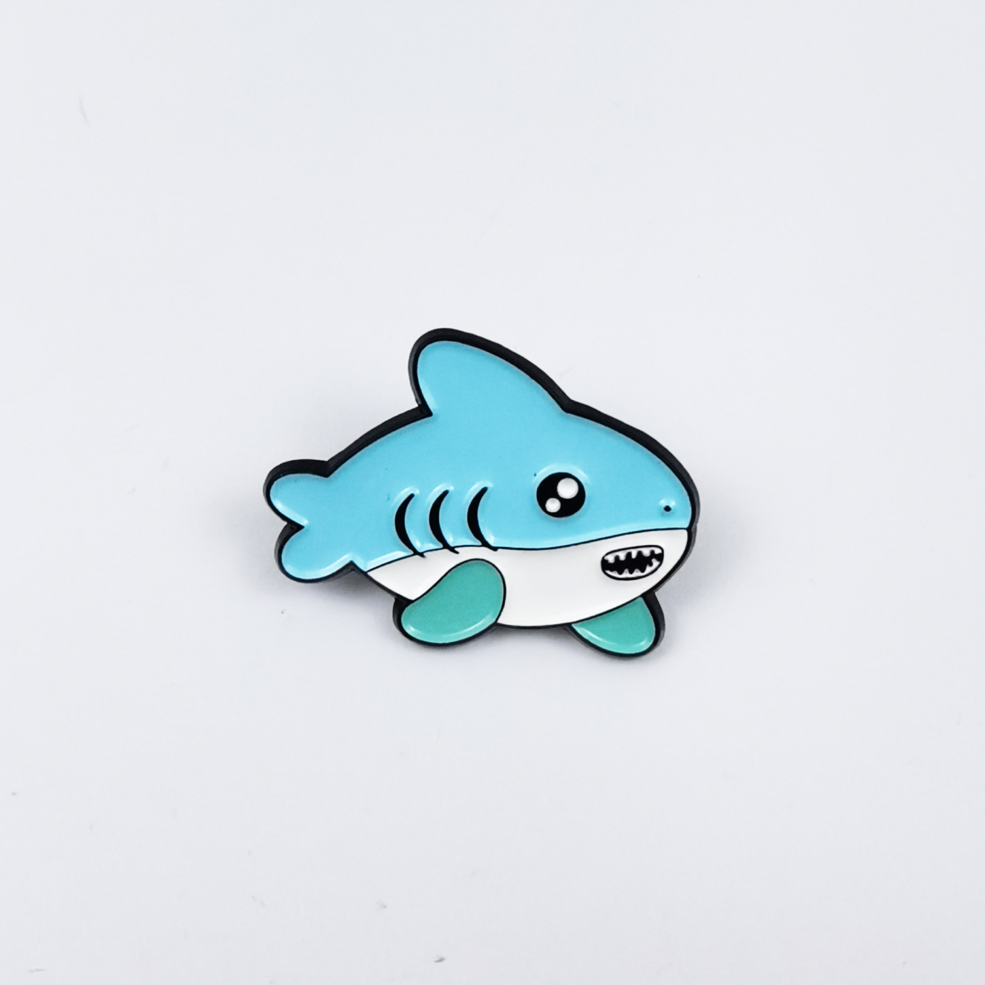 Insignia creativa de animales marinos Dibujos animados linda forma regalo joyería broche transfronterizo ins metal ropa collar