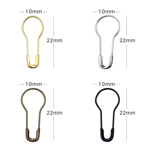 The small metal pins are available in gold or silver. The length of the gourd tag pin is 18MM and also available in black.