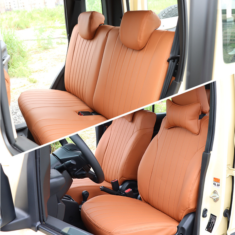 Suitable for 2023+ Suzuki Jimny 5-Door Special Car Leather Fully Surrounded Cushion Seat Cover Jc74 Jb74Xl