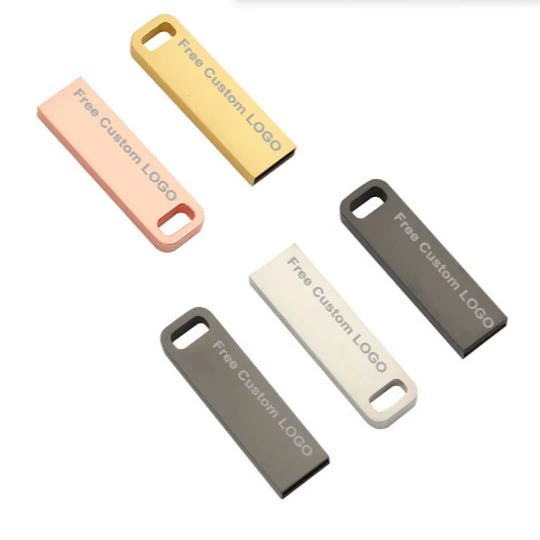 Заводская поставка кастомной мини-металлической USB-флешки 2.0 512MB 1GB 2GB 4GB 8GB
