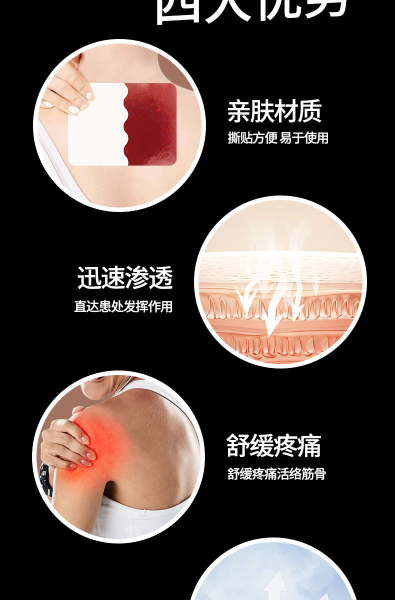 Self Heating Herbal Pain Relief Patch for Neck Shoulder and Joint Comfort 9cm x 12cm 6 Patches preparation
