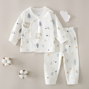 2024 children's underwear set autumn new newborn baby underwear class A cotton cartoon baby two wholesale