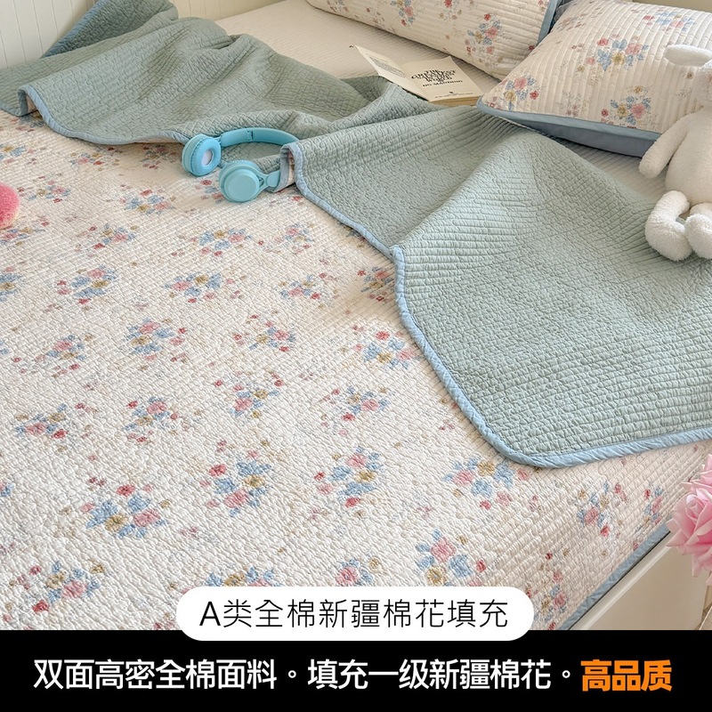 クラスA両面純綿ベッドカバー、内外新疆綿ベビー用、新綿畳ベッドシーツ、オールシーズン万能|undefined