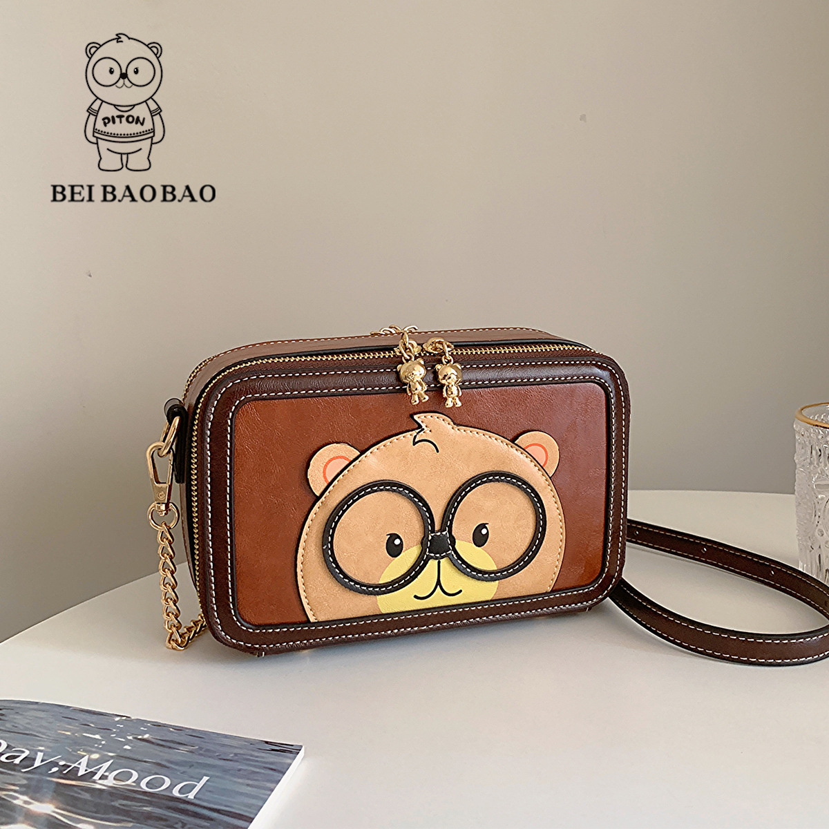 North bag source factory popular chain bag women's 2024 new fashion women's bag niche crossbody small square bag